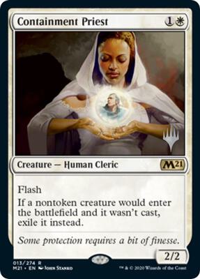 Containment Priest card from Promo Pack: Core Set 2021