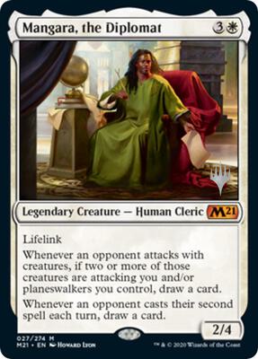 Mangara, the Diplomat card from Promo Pack: Core Set 2021