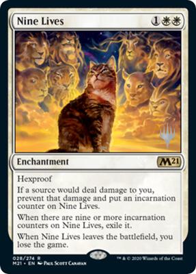 Nine Lives card from Promo Pack: Core Set 2021