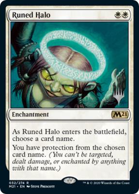 Runed Halo card from Promo Pack: Core Set 2021