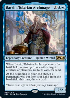 Barrin, Tolarian Archmage card from Promo Pack: Core Set 2021