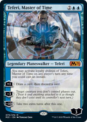 Teferi, Master of Time card from Promo Pack: Core Set 2021