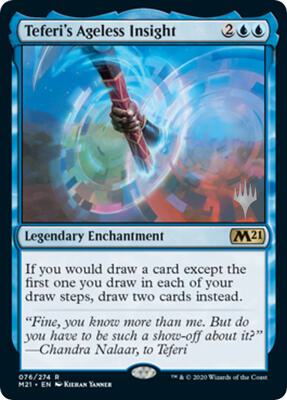 Teferi's Ageless Insight card from Promo Pack: Core Set 2021