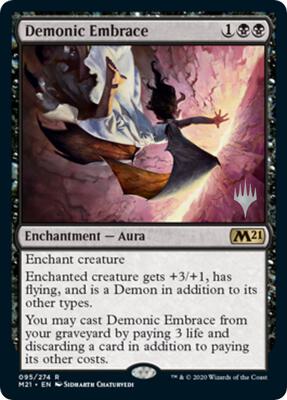 Demonic Embrace card from Promo Pack: Core Set 2021