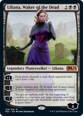 Liliana, Waker of the Dead card from Promo Pack: Core Set 2021