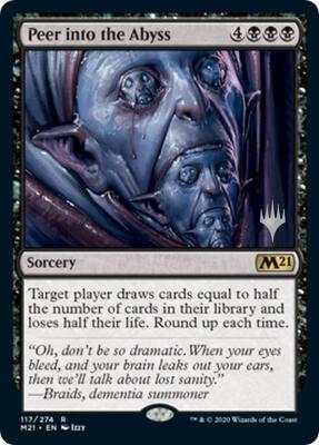 Peer into the Abyss card from Promo Pack: Core Set 2021