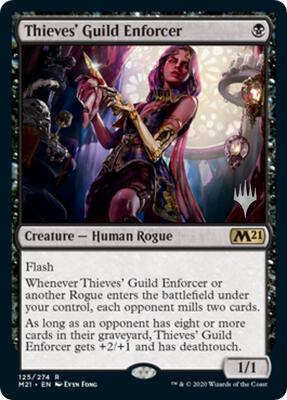 Thieves' Guild Enforcer card from Promo Pack: Core Set 2021