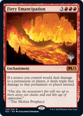 Fiery Emancipation card from Promo Pack: Core Set 2021