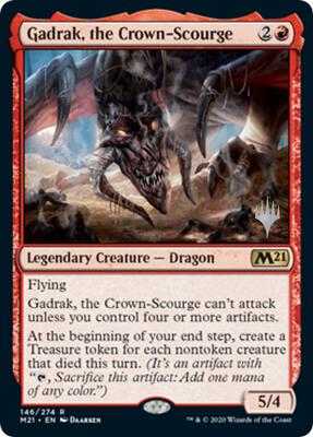Gadrak, the Crown-Scourge card from Promo Pack: Core Set 2021