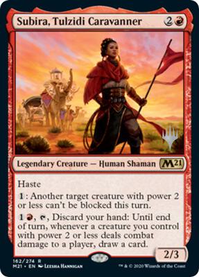 Subira, Tulzidi Caravanner card from Promo Pack: Core Set 2021
