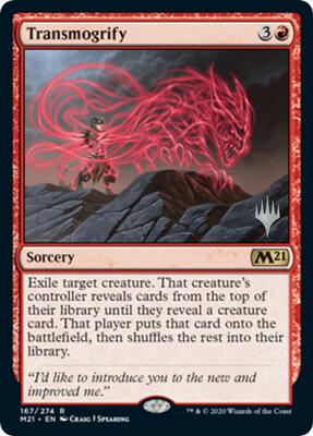 Transmogrify card from Promo Pack: Core Set 2021