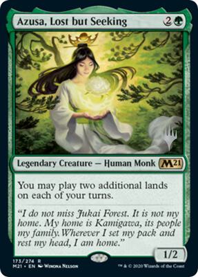 Azusa, Lost but Seeking card from Promo Pack: Core Set 2021