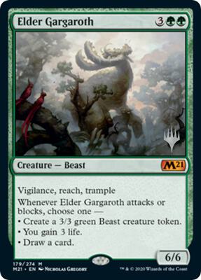 Elder Gargaroth card from Promo Pack: Core Set 2021