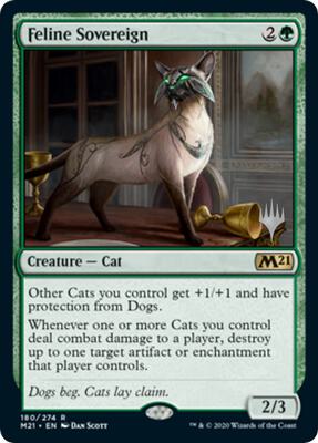 Feline Sovereign card from Promo Pack: Core Set 2021