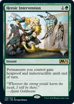 Heroic Intervention card from Promo Pack: Core Set 2021