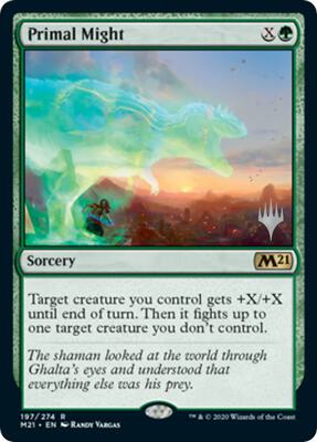 Primal Might card from Promo Pack: Core Set 2021