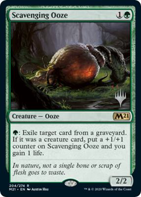 Scavenging Ooze card from Promo Pack: Core Set 2021