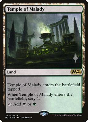 Temple of Malady card from Promo Pack: Core Set 2021