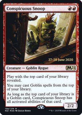 Conspicuous Snoop card from Prerelease Cards