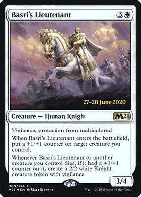 Basri's Lieutenant card from Prerelease Cards