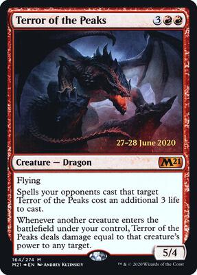 Terror of the Peaks (M21) card from Prerelease Cards
