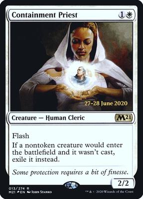 Containment Priest card from Prerelease Cards