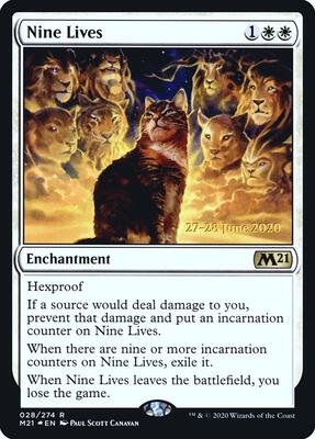 Nine Lives card from Prerelease Cards