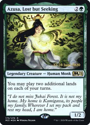 Azusa, Lost but Seeking card from Prerelease Cards