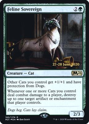 Feline Sovereign card from Prerelease Cards