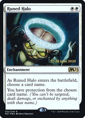 Runed Halo card from Prerelease Cards