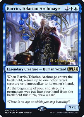 Barrin, Tolarian Archmage card from Prerelease Cards