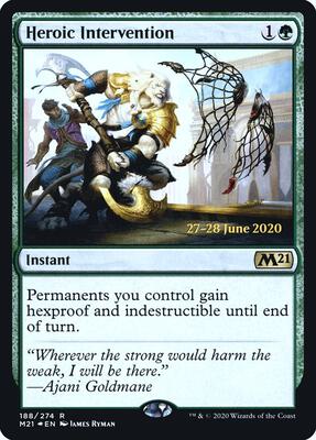 Heroic Intervention (M21) card from Prerelease Cards