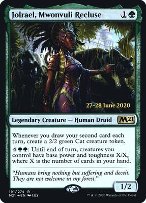 Jolrael, Mwonvuli Recluse card from Prerelease Cards