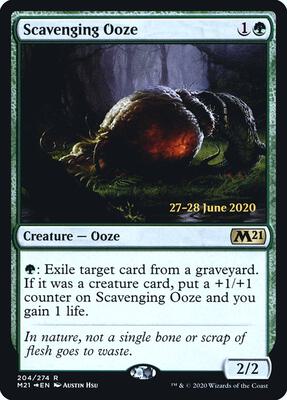 Scavenging Ooze (M21) card from Prerelease Cards