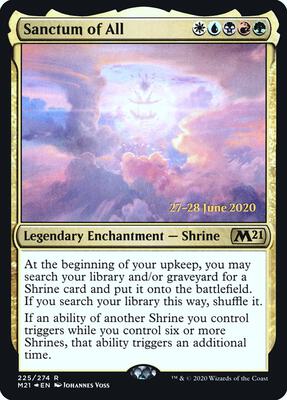 Sanctum of All card from Prerelease Cards