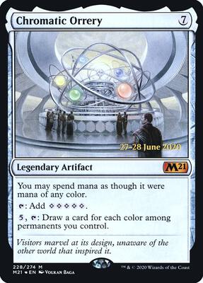 Chromatic Orrery card from Prerelease Cards
