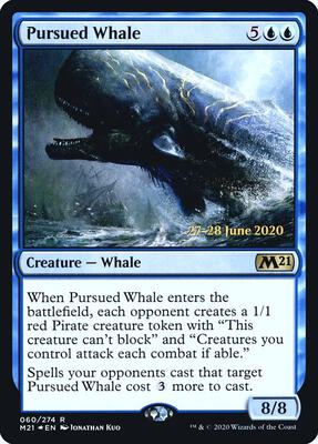 Pursued Whale card from Prerelease Cards
