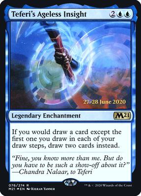 Teferi's Ageless Insight card from Prerelease Cards
