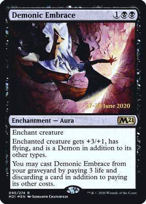 Demonic Embrace card from Prerelease Cards