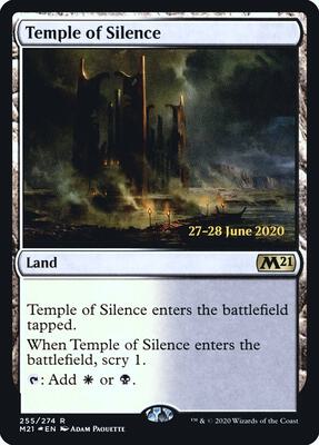 Temple of Silence (M21) card from Prerelease Cards