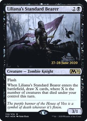 Liliana's Standard Bearer card from Prerelease Cards