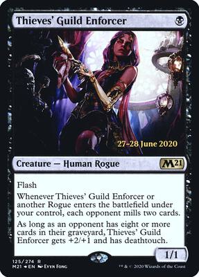 Thieves' Guild Enforcer card from Prerelease Cards