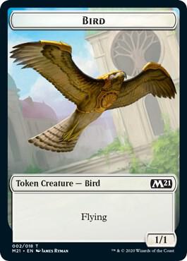 Bird // Demon Double-Sided Token card from Core Set 2021
