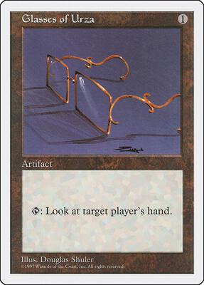 Glasses of Urza card from Fifth Edition