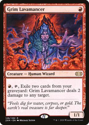 Grim Lavamancer card from Double Masters