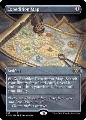 Expedition Map (Borderless) card from Double Masters