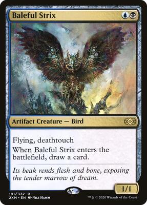 Baleful Strix card from Double Masters