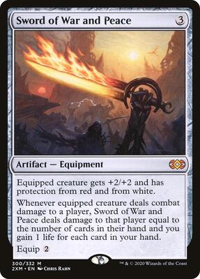 Sword of War and Peace card from Double Masters