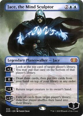 Jace, the Mind Sculptor (Borderless) card from Double Masters