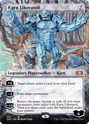 Karn Liberated (Borderless) card from Double Masters